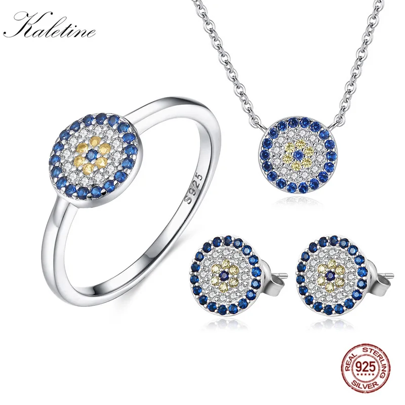 Evil Eye Bracelet - ชุดเครื่องประดับผู้หญิง KALETINE เงินแท้ 925 บริสุทธิ์ ดีไซน์ตาปีศาจ