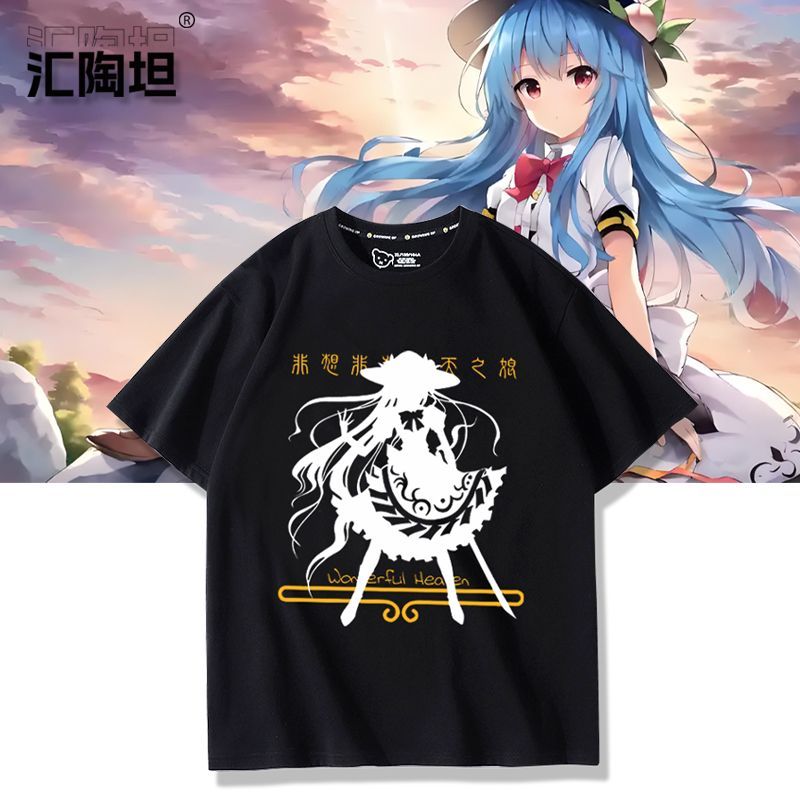 Women'S Anime Accessories - เสื้อยืด Touhou Project Hinanawi Tenshi สำหรับผู้ชายและผู้หญิง