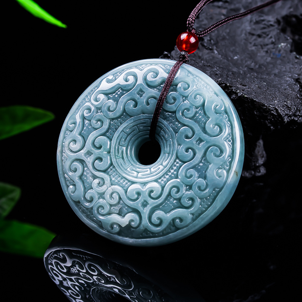Women'S Accessories - หยกพม่าธรรมชาติจี้ดอกไม้สร้อยคอเครื่องประดับวินเทจออกแบบหรูหราอุปกรณ์เสริมหยกแท้ของขวัญสำหรับผู้หญิง