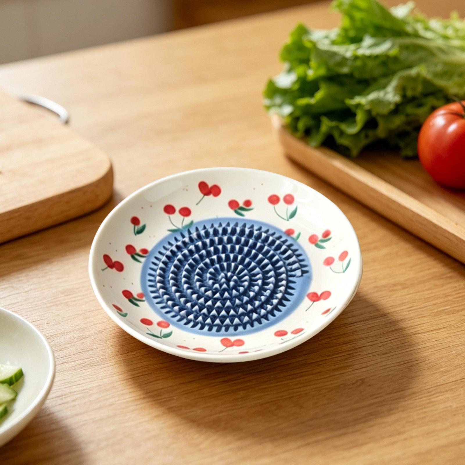 Women Kitchen Accessories - เครื่องขูดขิงเซรามิกแบบง่าย เครื่องบดกระเทียมแบบมือถือ เครื่องบดแครอทขิงแบบพกพา ทำจากพอร์ซเลน อุปกรณ์ครัว
