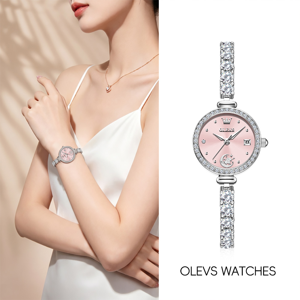 Women Accessories Brands - นาฬิกา OLEVS 2998 ของแท้จากแบรนด์ สำหรับผู้หญิง พร้อมกล่องของขวัญ