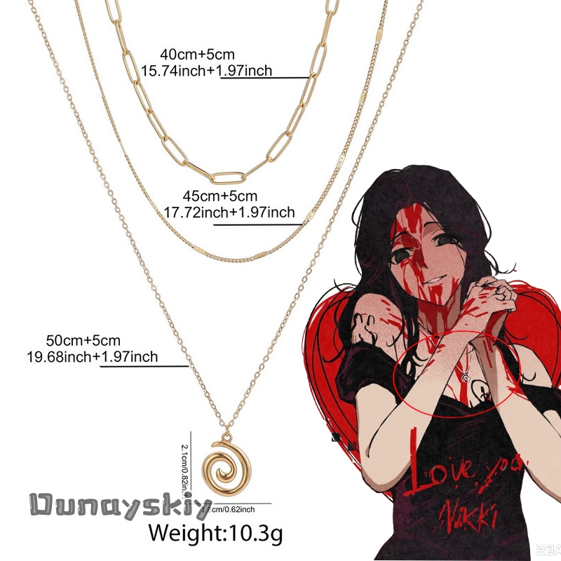Women Accessories Earrings - สร้อยคอ Obsession Nikki ต่างหูโลหะสำหรับคอสเพลย์ ของขวัญตกแต่งสำหรับผู้หญิง อุปกรณ์เสริมชุดคอสตูม