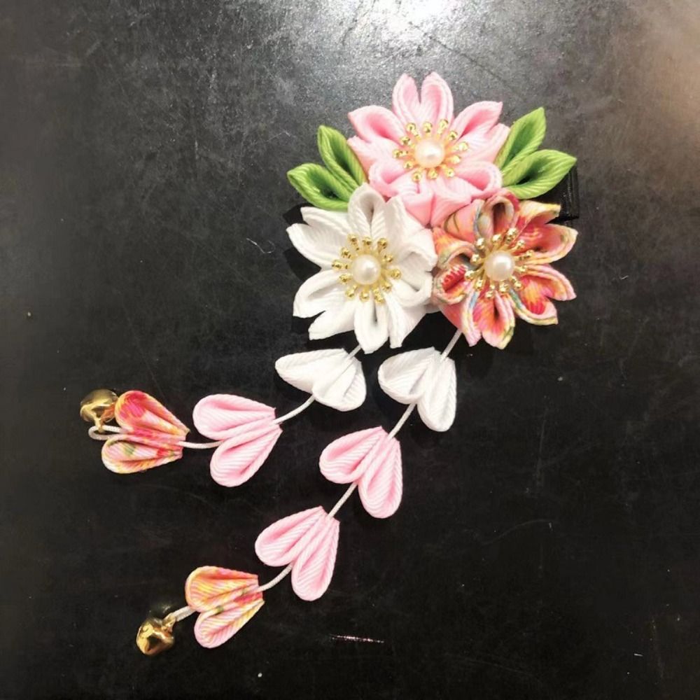 Women'S Kimono Accessories - เครื่องประดับฮันฟู ผ้าโพกศีรษะแบบญี่ปุ่น คิโมโน สไตล์โบราณ ผ้าประดับดอกซากุระ กิ๊บติดผมทำมือ
