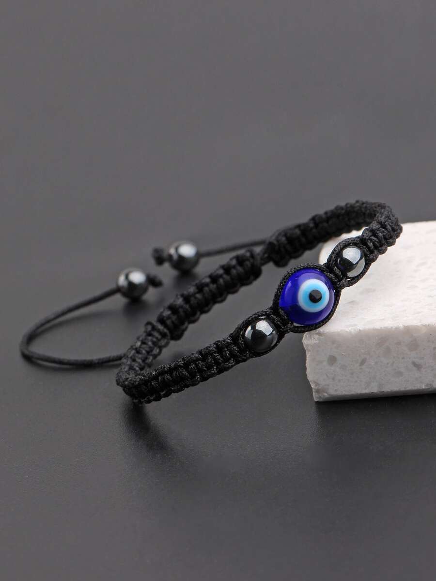 Evil Eye Bracelet - สร้อยข้อมือตกแต่งลายตาปีศาจสำหรับผู้ชาย ทันสมัยและเป็นที่นิยม เหมาะสำหรับเป็นของขวัญเครื่องประดับและเพิ่มลุคที่มีสไตล์