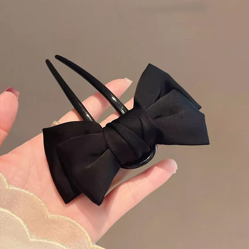 Women'S Korean Accessories - เก๋สไตล์เกาหลีโบว์ U-รูปชุดคลิปผม Elegant Updo Barrettes สําหรับเจ้าสาวทุกวันอุปกรณ์เสริมผม