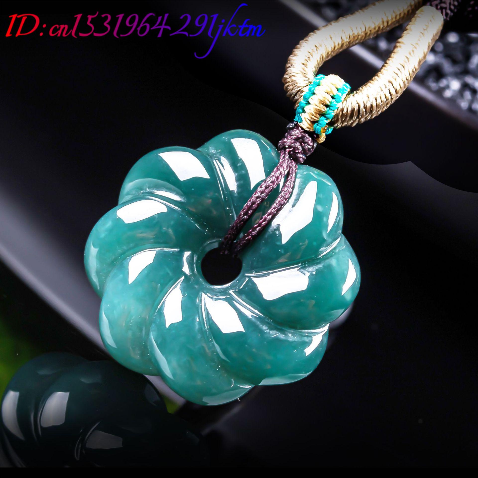 จี้สร้อยคอหยกพม่าแท้รูปดอกไม้  - Women'S Accessories บทวิจารณ์และราคา