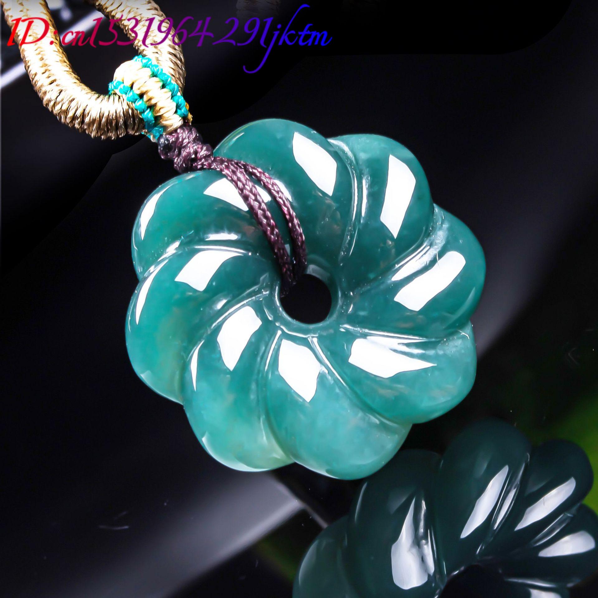 จี้สร้อยคอหยกพม่าแท้รูปดอกไม้  - Women'S Accessories บทวิจารณ์และราคา