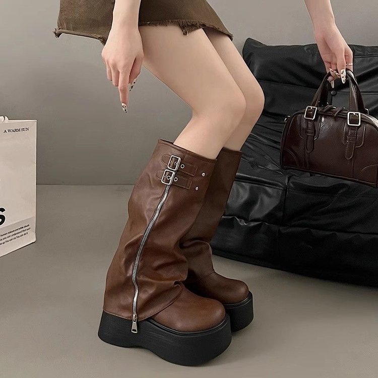 รองเท้าบูทถุงเท้าแบบยืดหัวมนแฟ - Women'S Ankle Accessories บทวิจารณ์และราคา