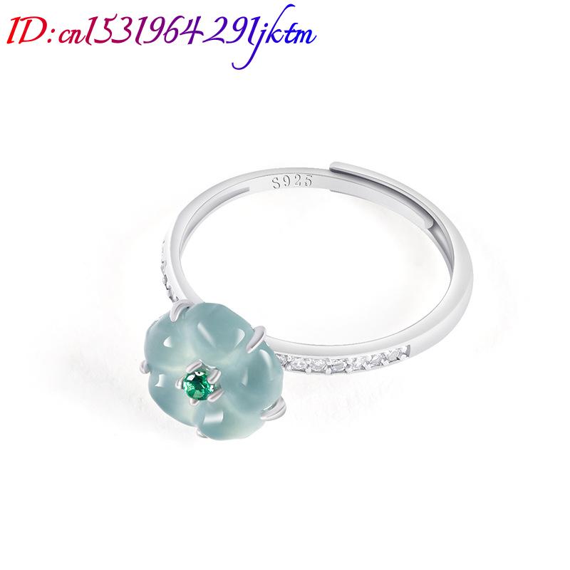 แหวนหยกพม่าสีฟ้า 925 เงินแท้ ห - Women'S Accessories บทวิจารณ์และราคา