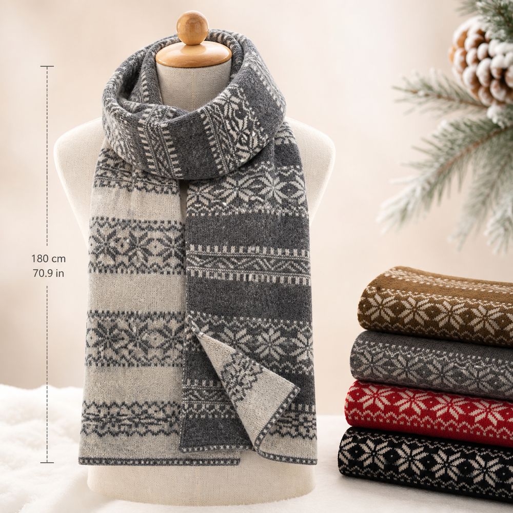 ของขวัญ ผ้าถัก ผ้าพันคอคริสต์ม - Women'S Korean Accessories บทวิจารณ์และราคา