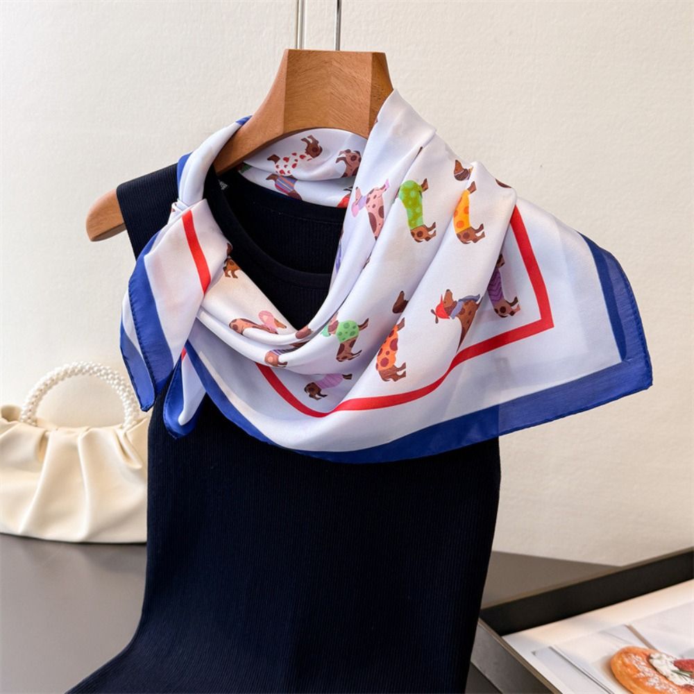 ผ้าพันคอพิมพ์ลายดัชชุนด์ Y2K ร - Women'S Korean Accessories บทวิจารณ์และราคา