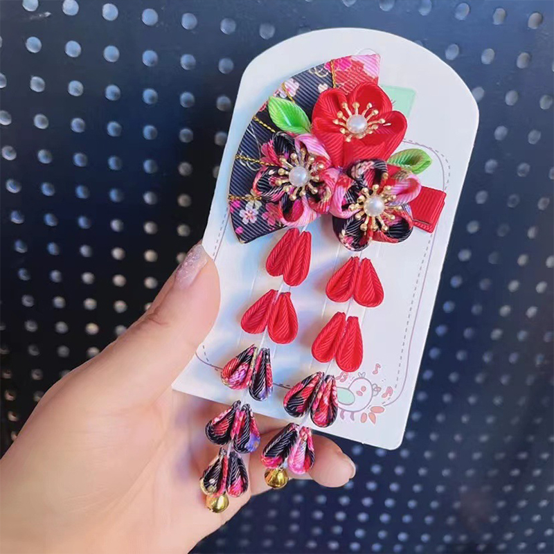 สไตล์ญี่ปุ่น Hairpin ผ้าดอกไม้ - Women'S Kimono Accessories บทวิจารณ์และราคา