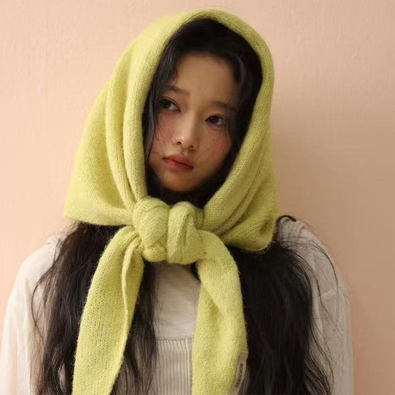 ผ้าคลุมไหล่ไหมพรมถักทรงสามเหลี - Women'S Korean Accessories บทวิจารณ์และราคา