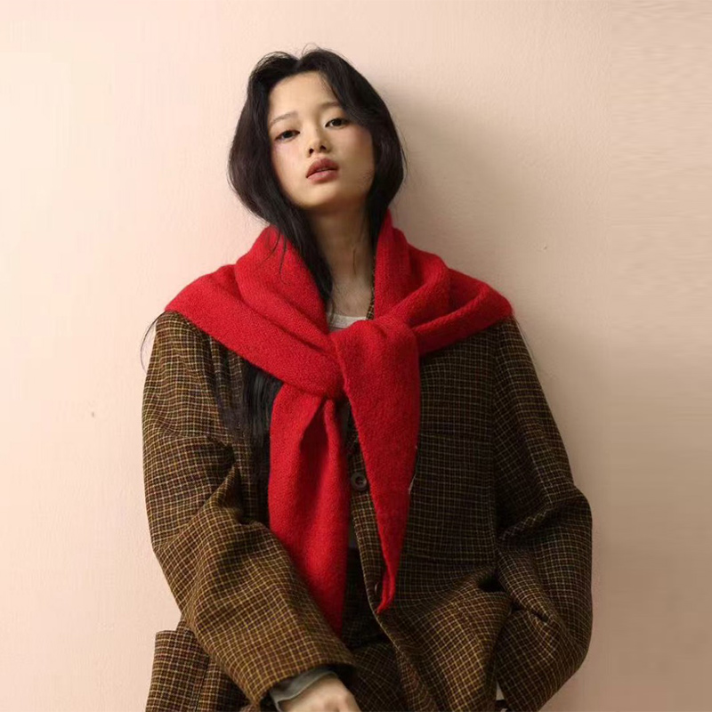 ผ้าคลุมไหล่ไหมพรมถักทรงสามเหลี - Women'S Korean Accessories บทวิจารณ์และราคา