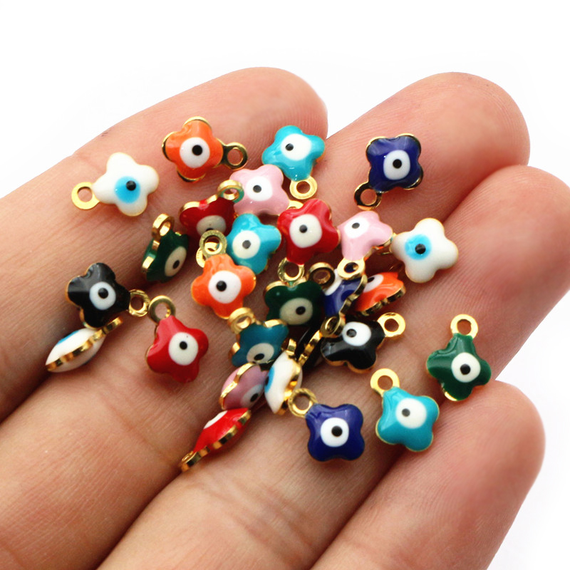 จี้เคลือบลายม้าน้ำ ปลาดาว ดวงต - Evil Eye Bracelet บทวิจารณ์และราคา