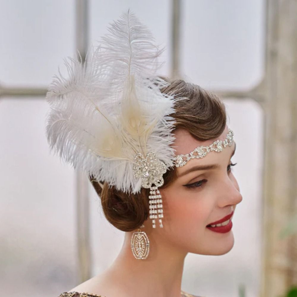 ที่คาดผมขนนกสไตล์วินเทจประดับเ - Women'S Accessories In The 1920S บทวิจารณ์และราคา