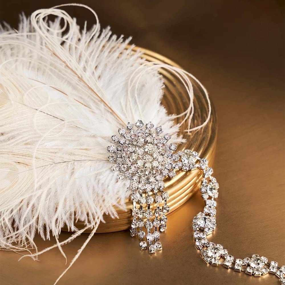 ที่คาดผมขนนกสไตล์วินเทจประดับเ - Women'S Accessories In The 1920S บทวิจารณ์และราคา