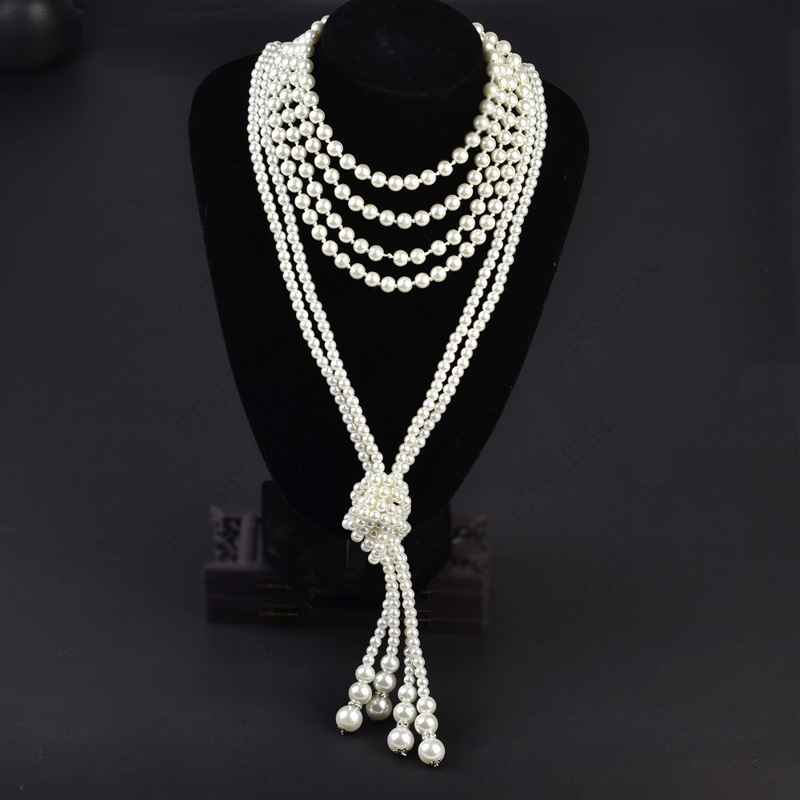 1920s สร้อยคอไข่มุกแฟชั่นไข่มุ - Women'S Accessories In The 1920S บทวิจารณ์และราคา
