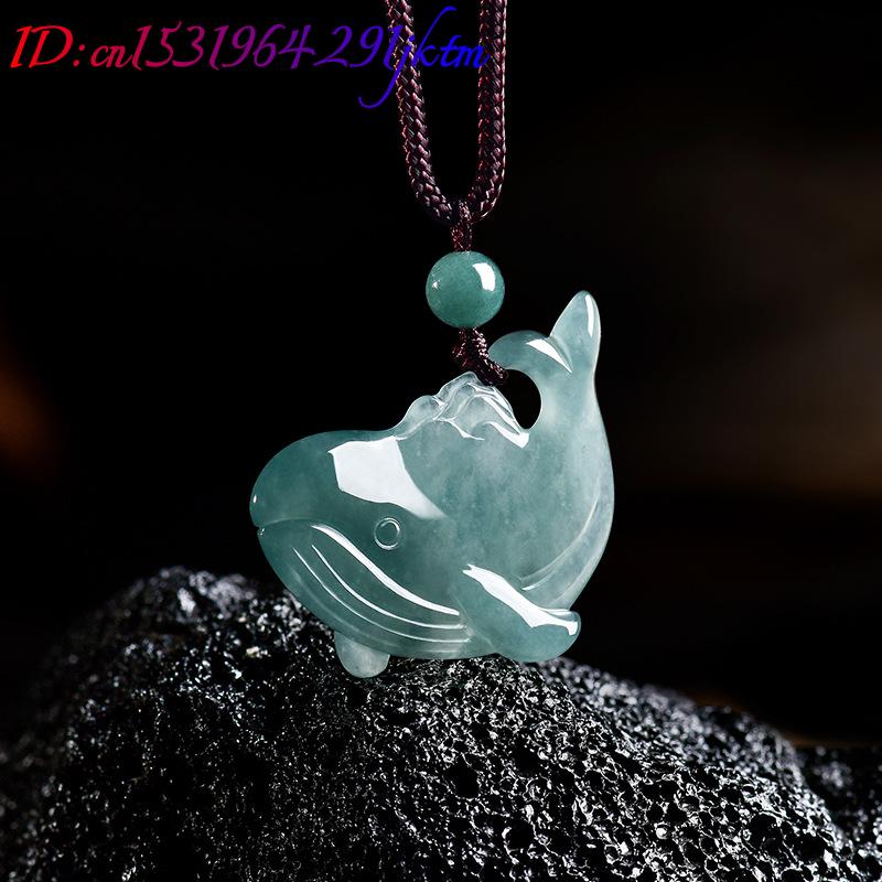 จี้สร้อยคอหยกพม่าแท้รูปปลาวาฬ  - Women'S Accessories บทวิจารณ์และราคา