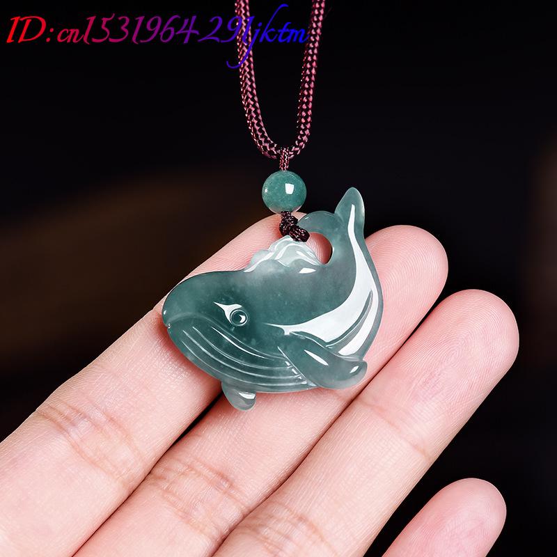 จี้สร้อยคอหยกพม่าแท้รูปปลาวาฬ  - Women'S Accessories บทวิจารณ์และราคา