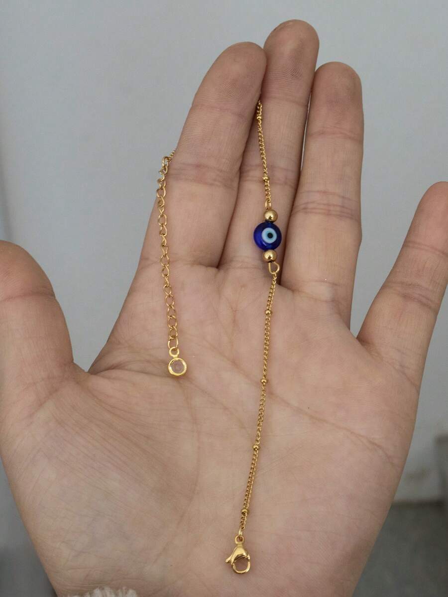กำไลข้อมือผู้หญิงลายตาปีศาจสีน - Evil Eye Bracelet บทวิจารณ์และราคา
