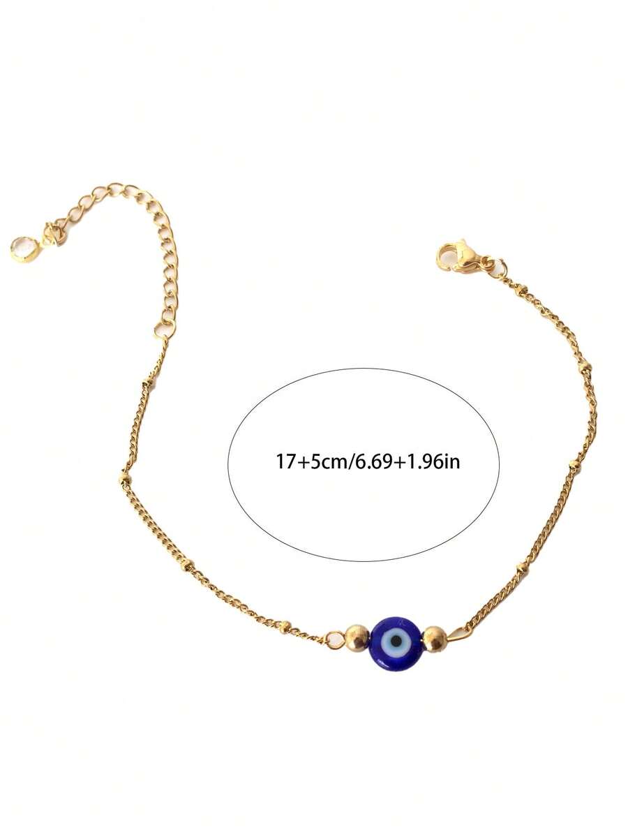 กำไลข้อมือผู้หญิงลายตาปีศาจสีน - Evil Eye Bracelet บทวิจารณ์และราคา