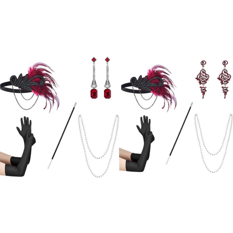5ชิ้น1920s dearing UP Ball สวม - Women'S Accessories In The 1920S บทวิจารณ์และราคา