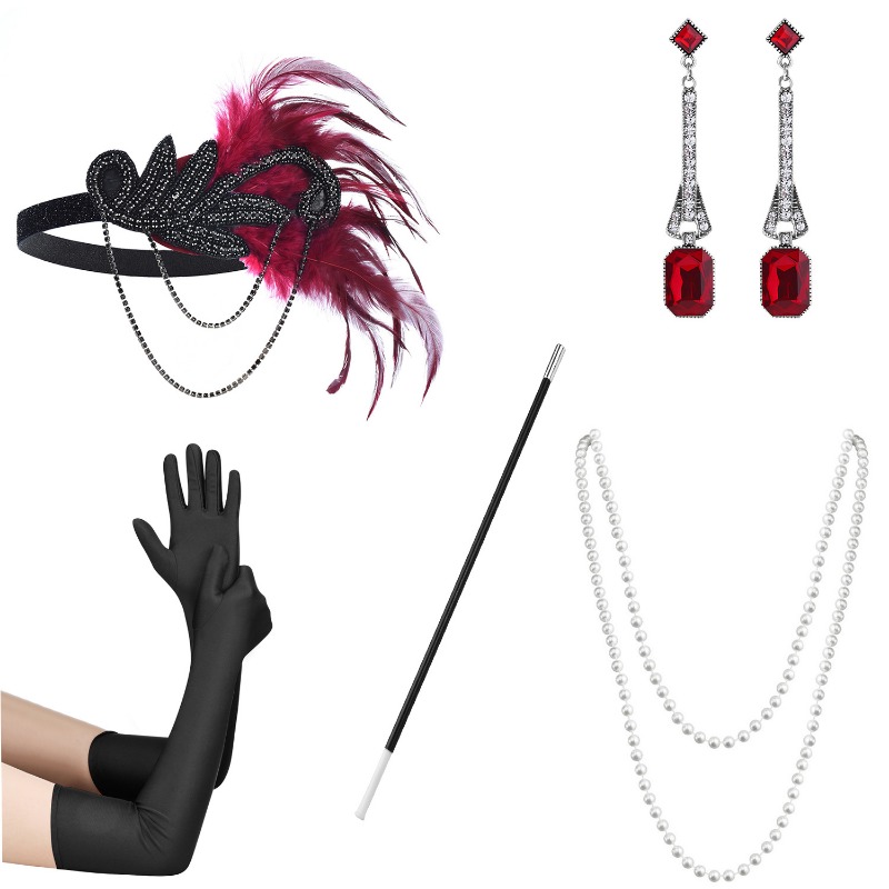 5ชิ้น1920s dearing UP Ball สวม - Women'S Accessories In The 1920S บทวิจารณ์และราคา