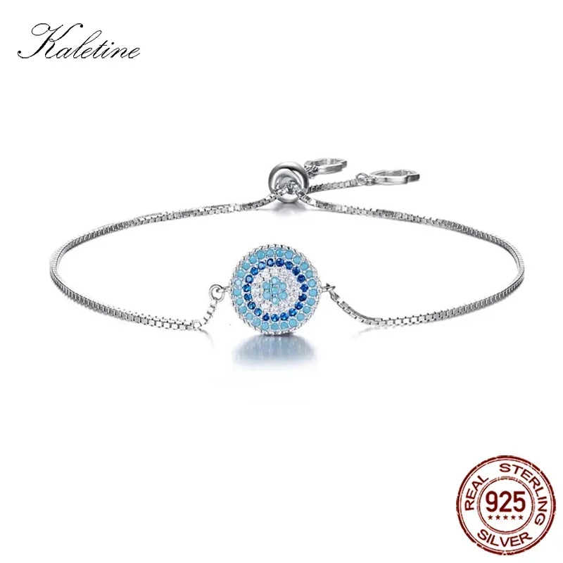 KALETINE 925 เงินสเตอร์ลิงสร้อ - Evil Eye Bracelet บทวิจารณ์และราคา
