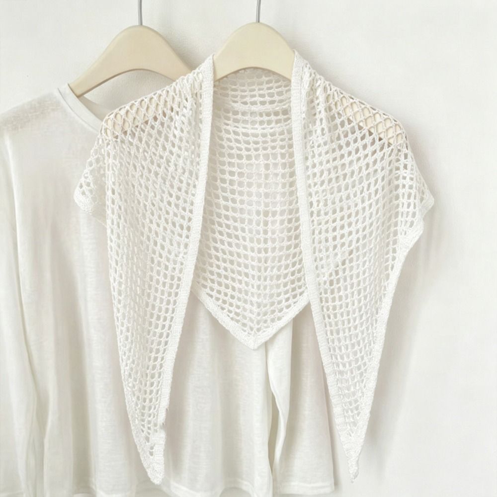 ผ้าพันคอสามเหลี่ยมสีพื้นสไตล์  - Women'S Korean Accessories บทวิจารณ์และราคา