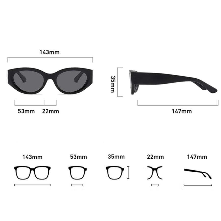 แว่นกันแดดโพลาไรซ์ทรงแคทอายสำห - Women Accessories Brands บทวิจารณ์และราคา