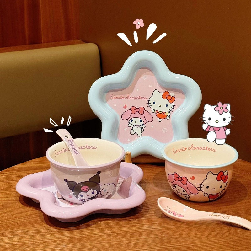 ชุดเซรามิคลายการ์ตูนแมว ชุดอาห - Women Kitchen Accessories บทวิจารณ์และราคา
