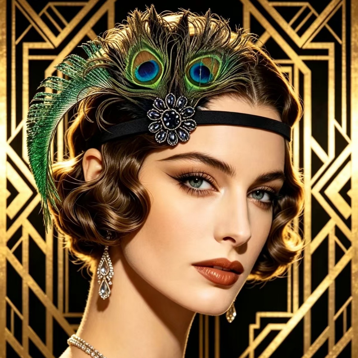 ที่คาดผมขนนกยูงสไตล์แฟลปเปอร์ย - Women'S Accessories In The 1920S บทวิจารณ์และราคา