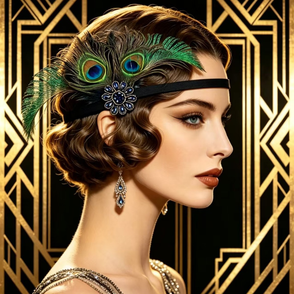 ที่คาดผมขนนกยูงสไตล์แฟลปเปอร์ย - Women'S Accessories In The 1920S บทวิจารณ์และราคา