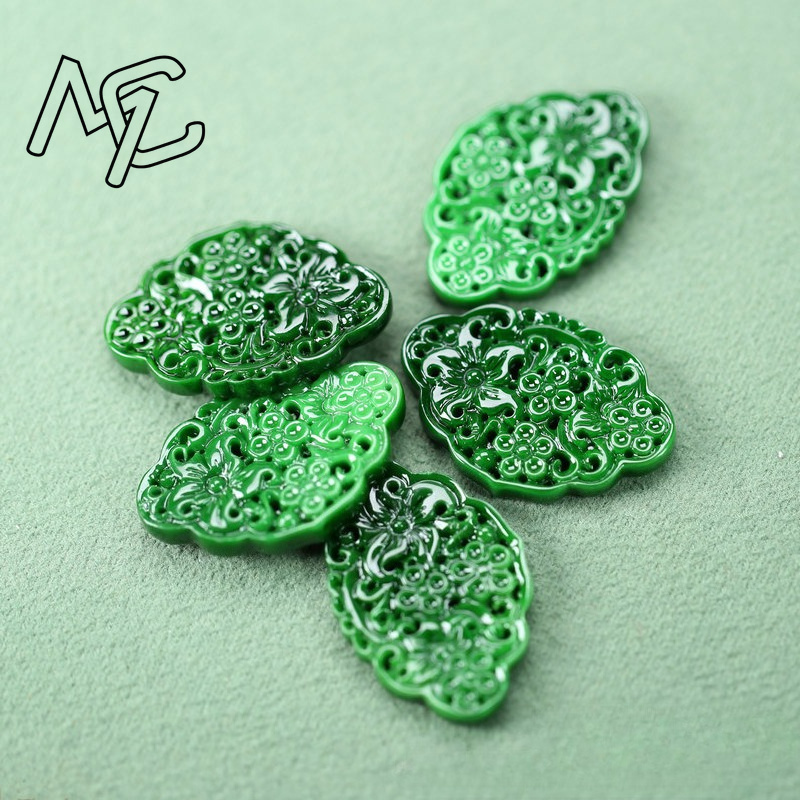 2 ชิ้น DIY หยกเขียวธรรมชาติแบบ - Women'S Accessories บทวิจารณ์และราคา