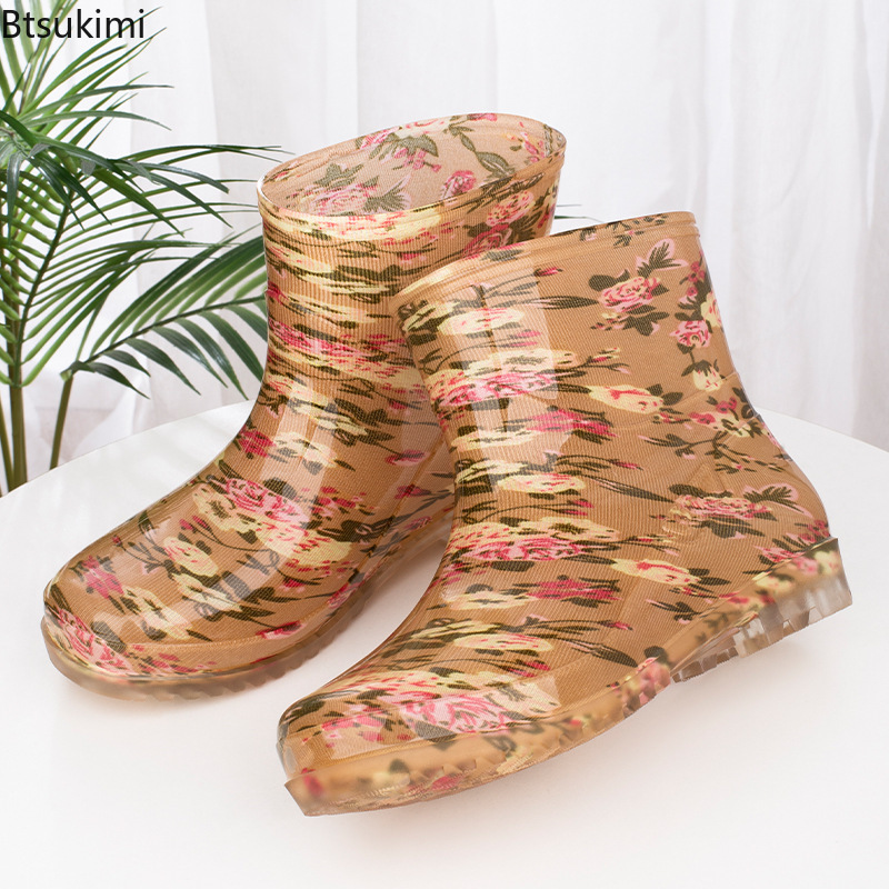 รองเท้าบูทกันฝนแฟชั่นสำหรับผู้ - Women Kitchen Accessories บทวิจารณ์และราคา
