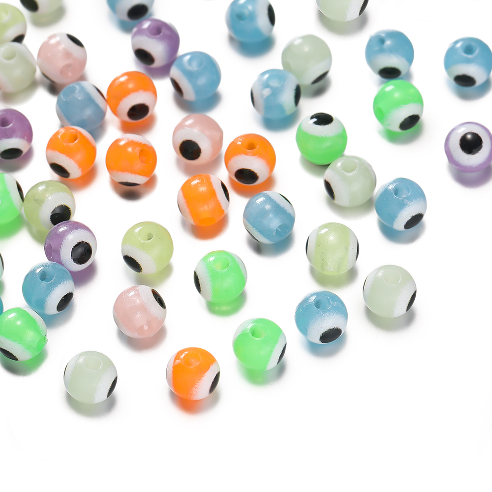 ลูกปัดเรืองแสงทรงกลมขนาด 6 มม. - Evil Eye Bracelet บทวิจารณ์และราคา
