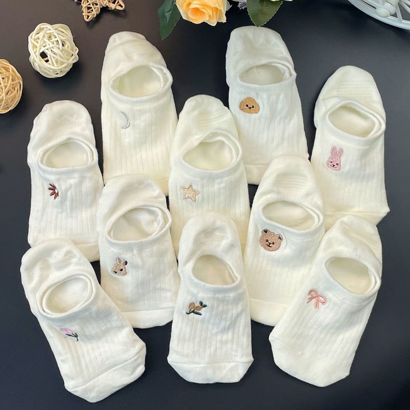 ถุงเท้าชุด 10 คู่ถุงเท้านิ้วเท - Women'S Ankle Accessories บทวิจารณ์และราคา