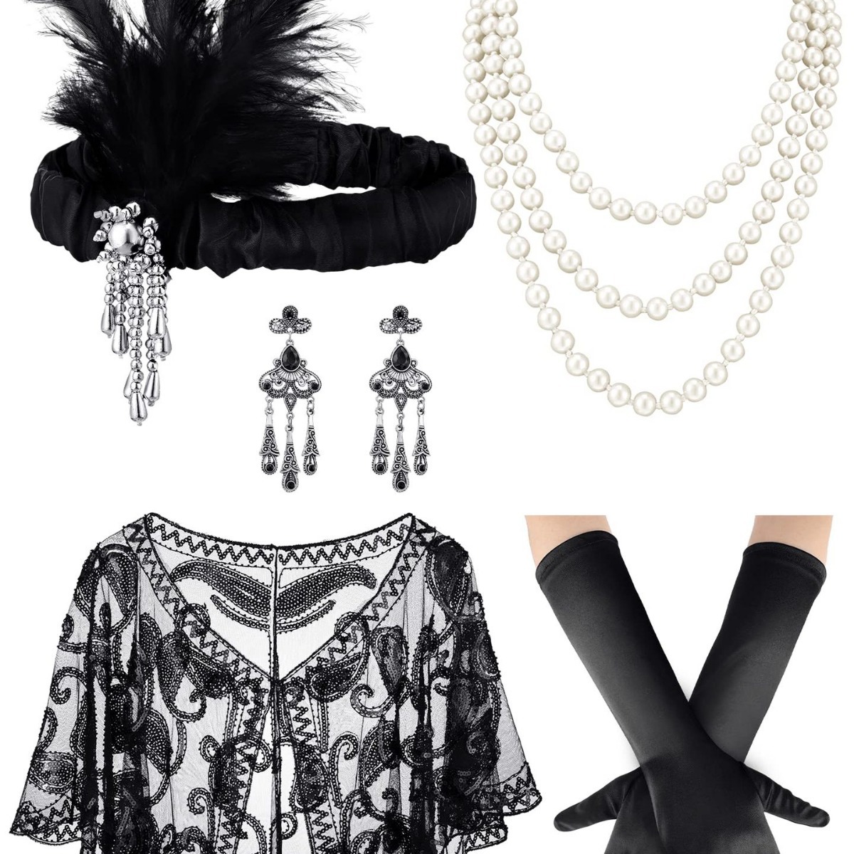1920s Gatsby งานแต่งงาน Feathe - Women'S Accessories In The 1920S บทวิจารณ์และราคา