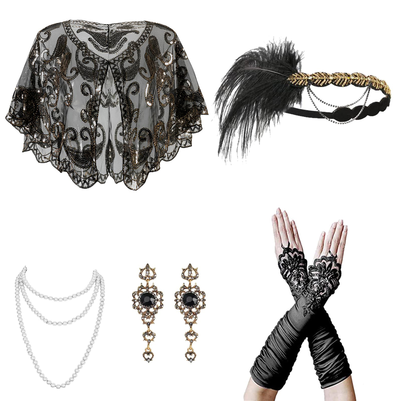 1920s Gatsby งานแต่งงาน Feathe - Women'S Accessories In The 1920S บทวิจารณ์และราคา