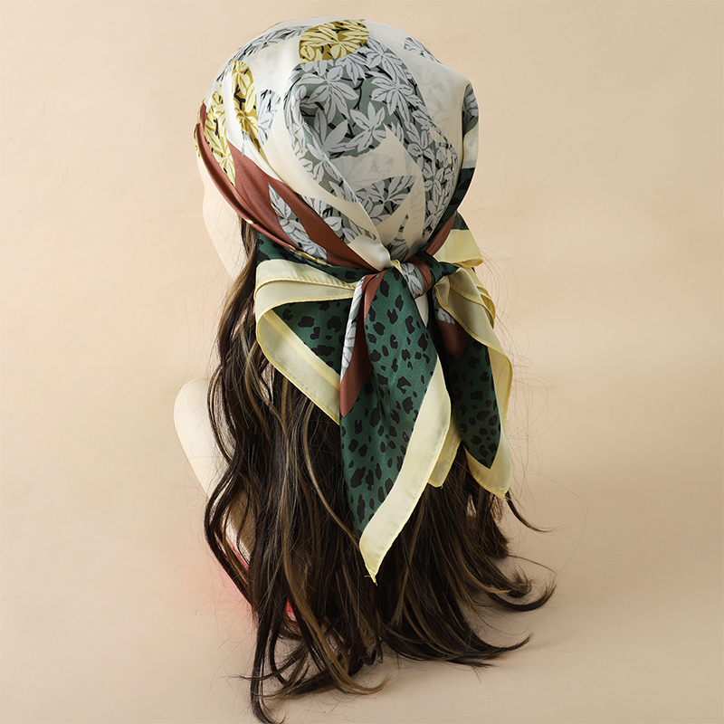 70x70 ซม.ผ้าพันคอผู้หญิงผ้าไหม - Women Accessories Brands บทวิจารณ์และราคา